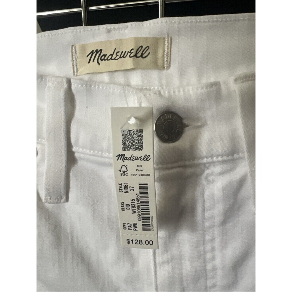 Madewell Mid Rise Kick Out Ankle Length Denim Casual Trendy Jeans US Women's 27 - Picture 3 of 12